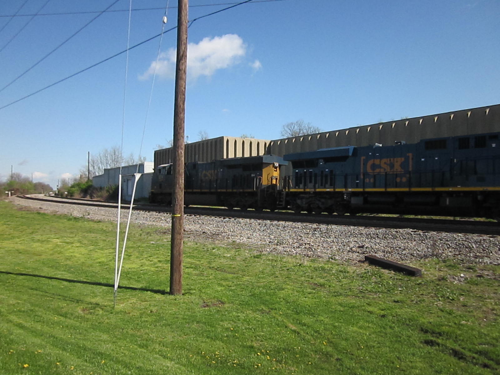 CSX 974 on a Empty coal train.